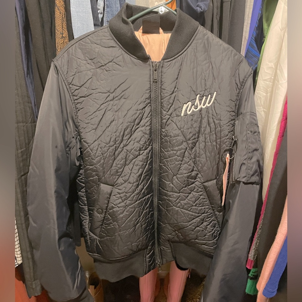 Black & Pink Nike NSW coat